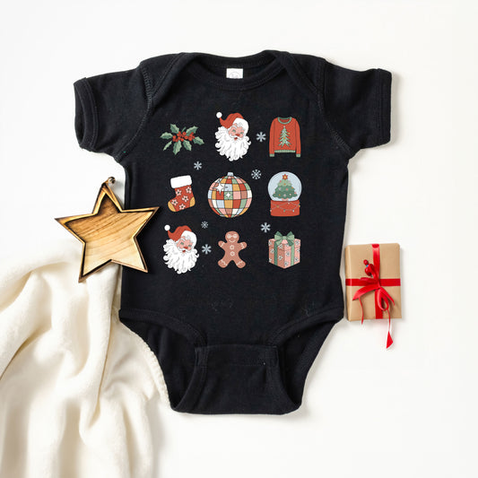 Christmas Collage | Baby Graphic Short Sleeve Onesie