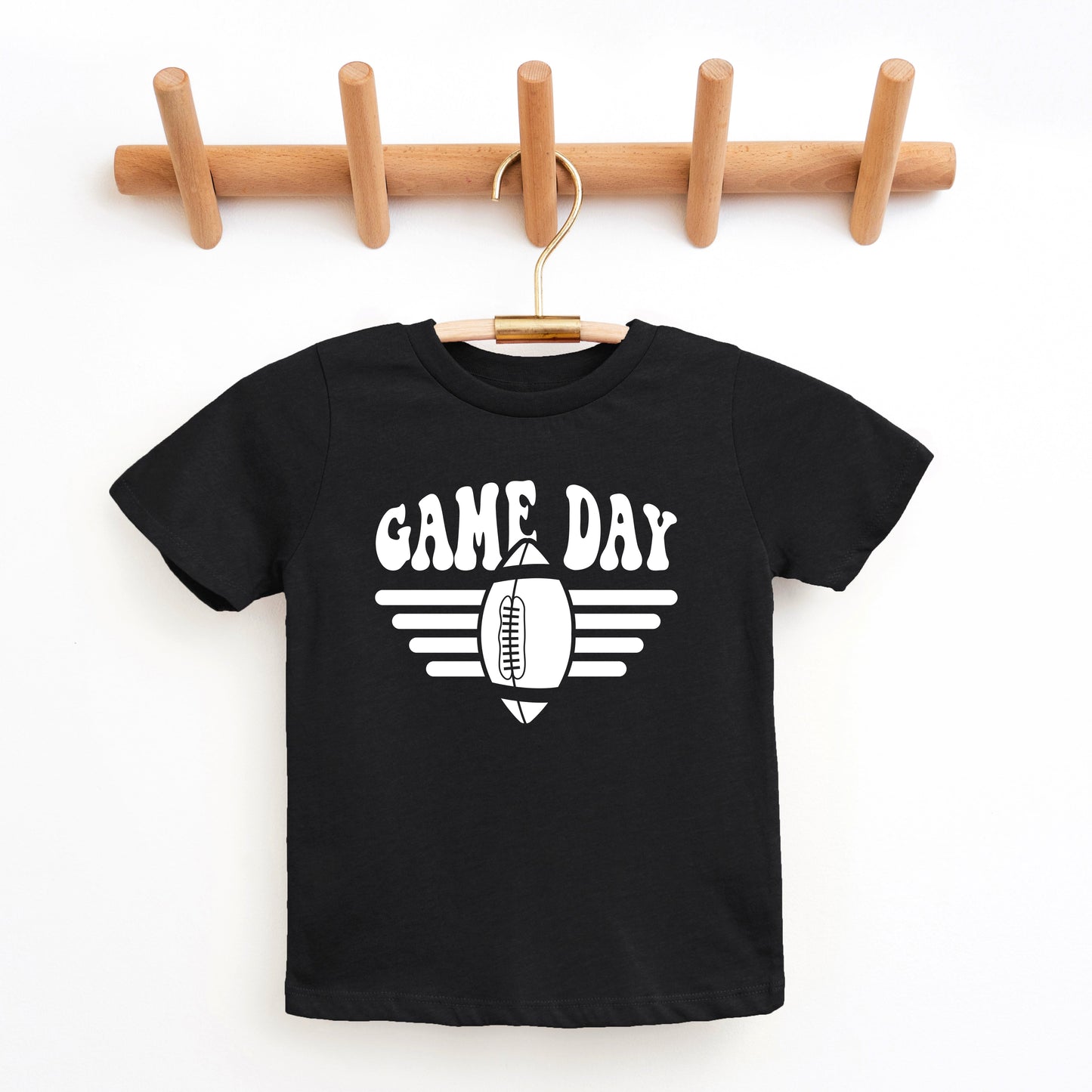 Football Game Day Stripes | Youth Graphic Short Sleeve Tee