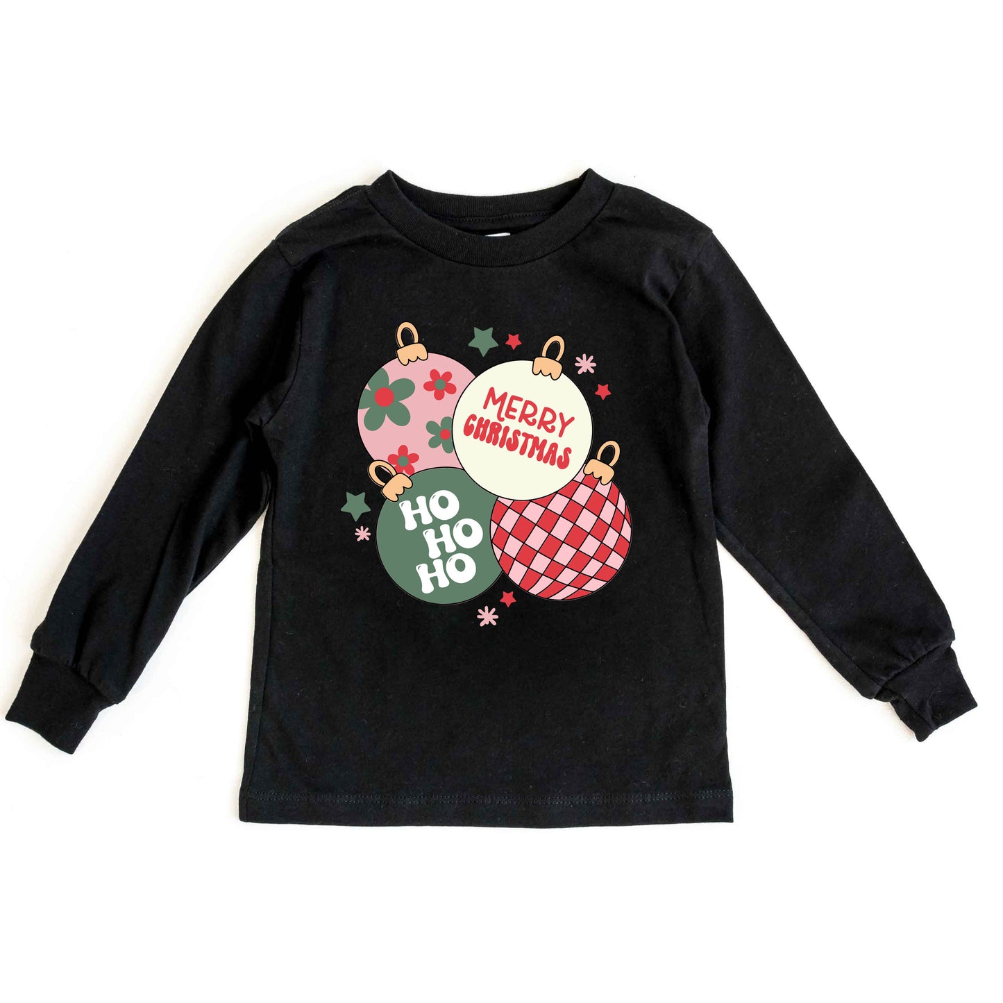 Christmas Ornaments | Youth Graphic Long Sleeve Tee