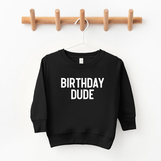 Birthday Dude Bold | Toddler Graphic Sweatshirt