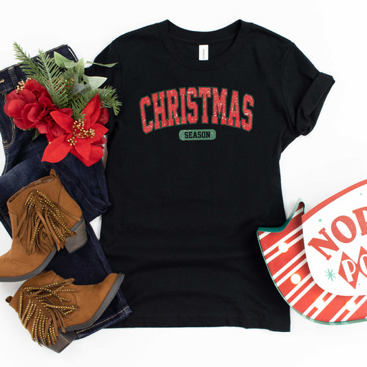 Varsity Christmas Season | Youth Graphic Short Sleeve Tee