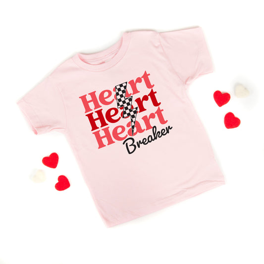 Heart Breaker Checkered Bolt | Toddler Graphic Short Sleeve Tee