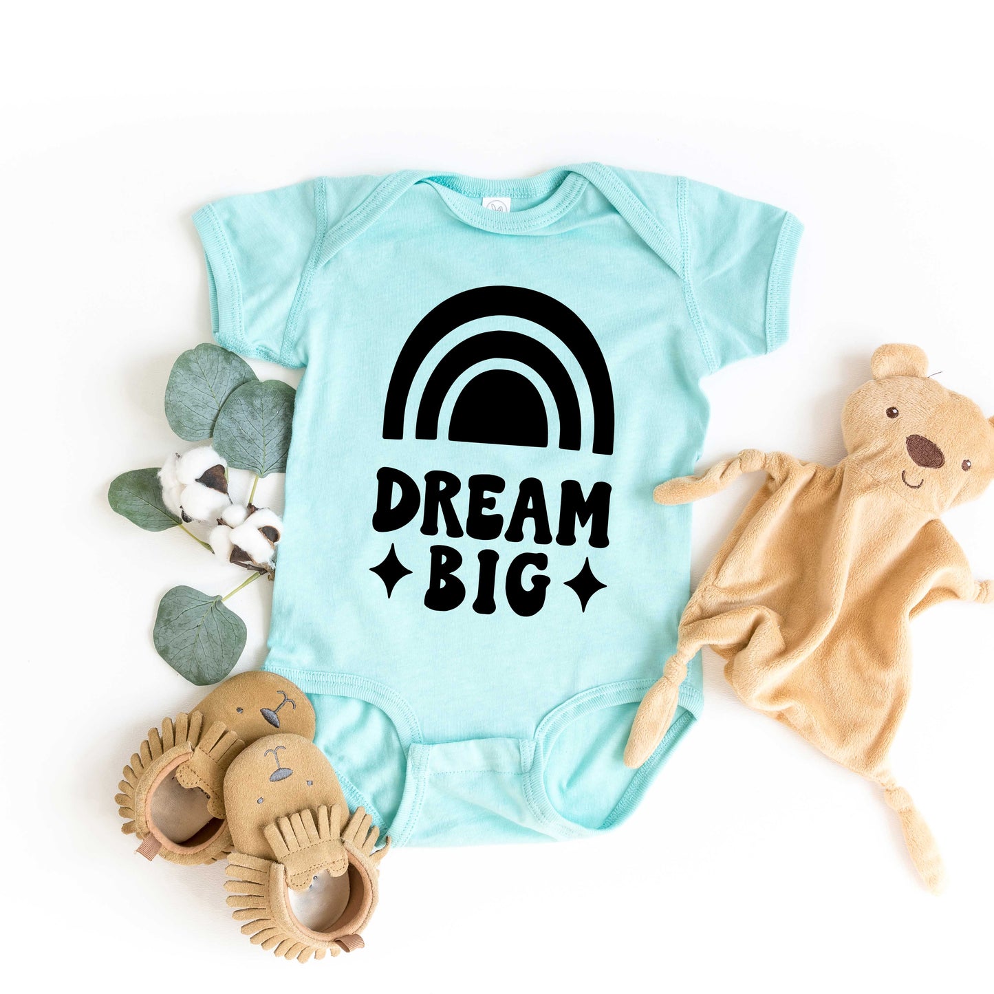 Dream Big Rainbow | Baby Graphic Short Sleeve Onesie