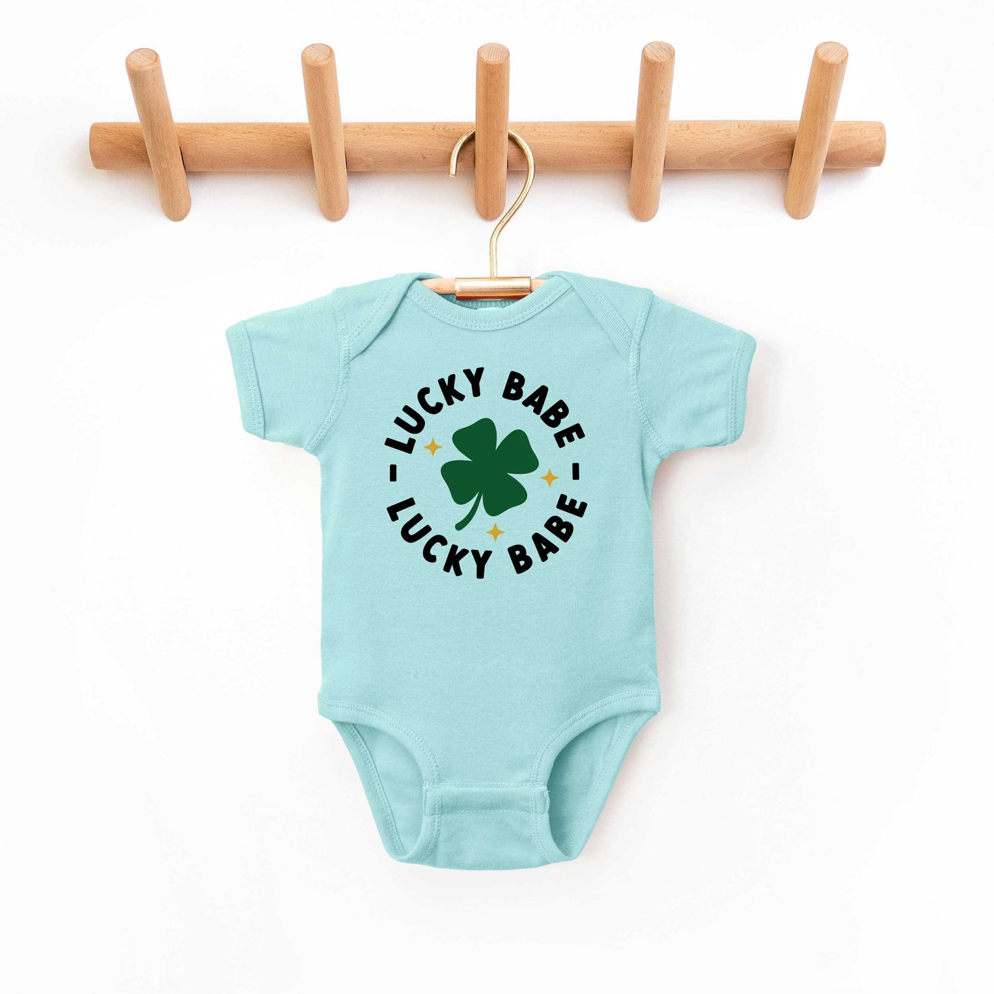 Lucky Babe | Baby Graphic Short Sleeve Onesie