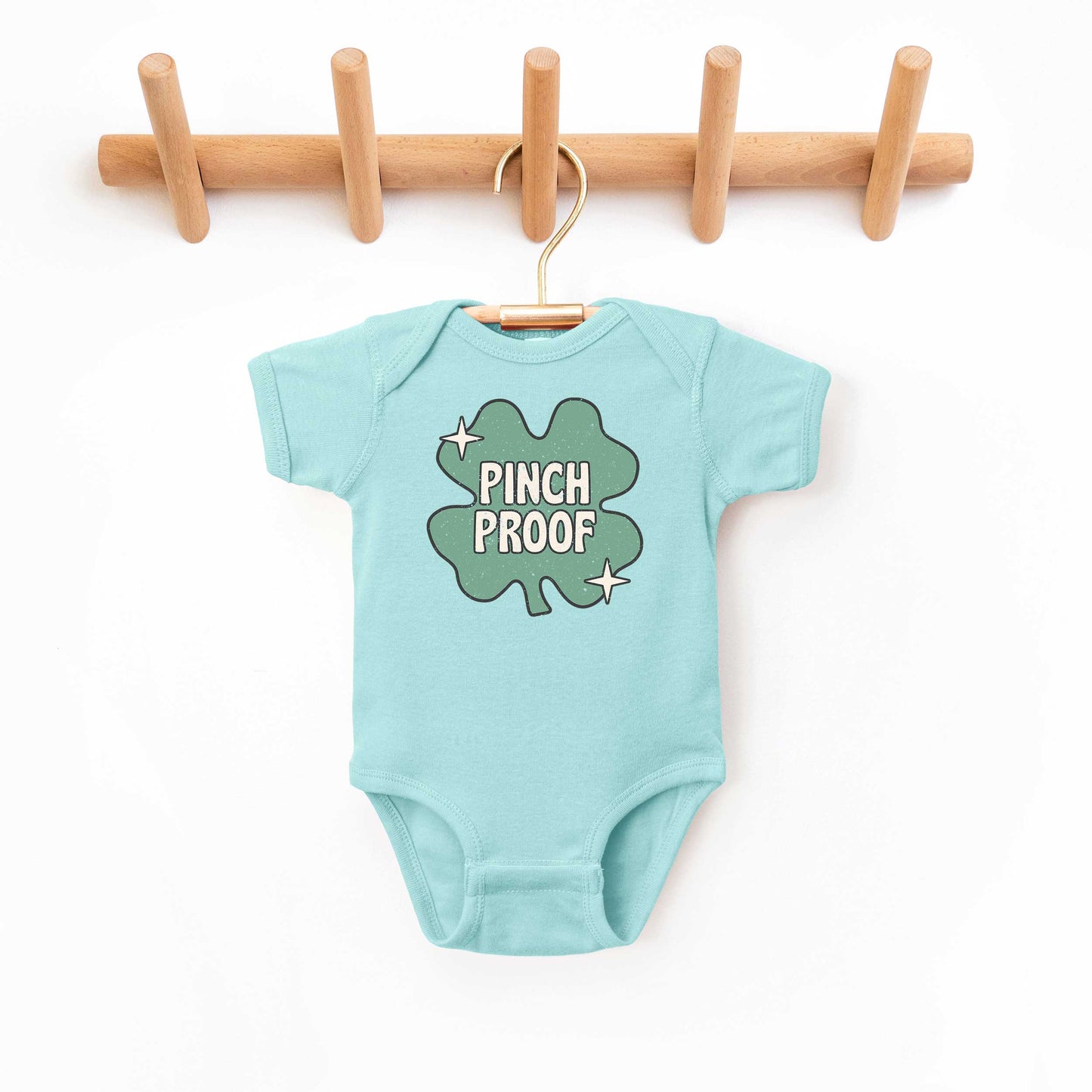 Pinch Proof Shamrock | Baby Graphic Short Sleeve Onesie