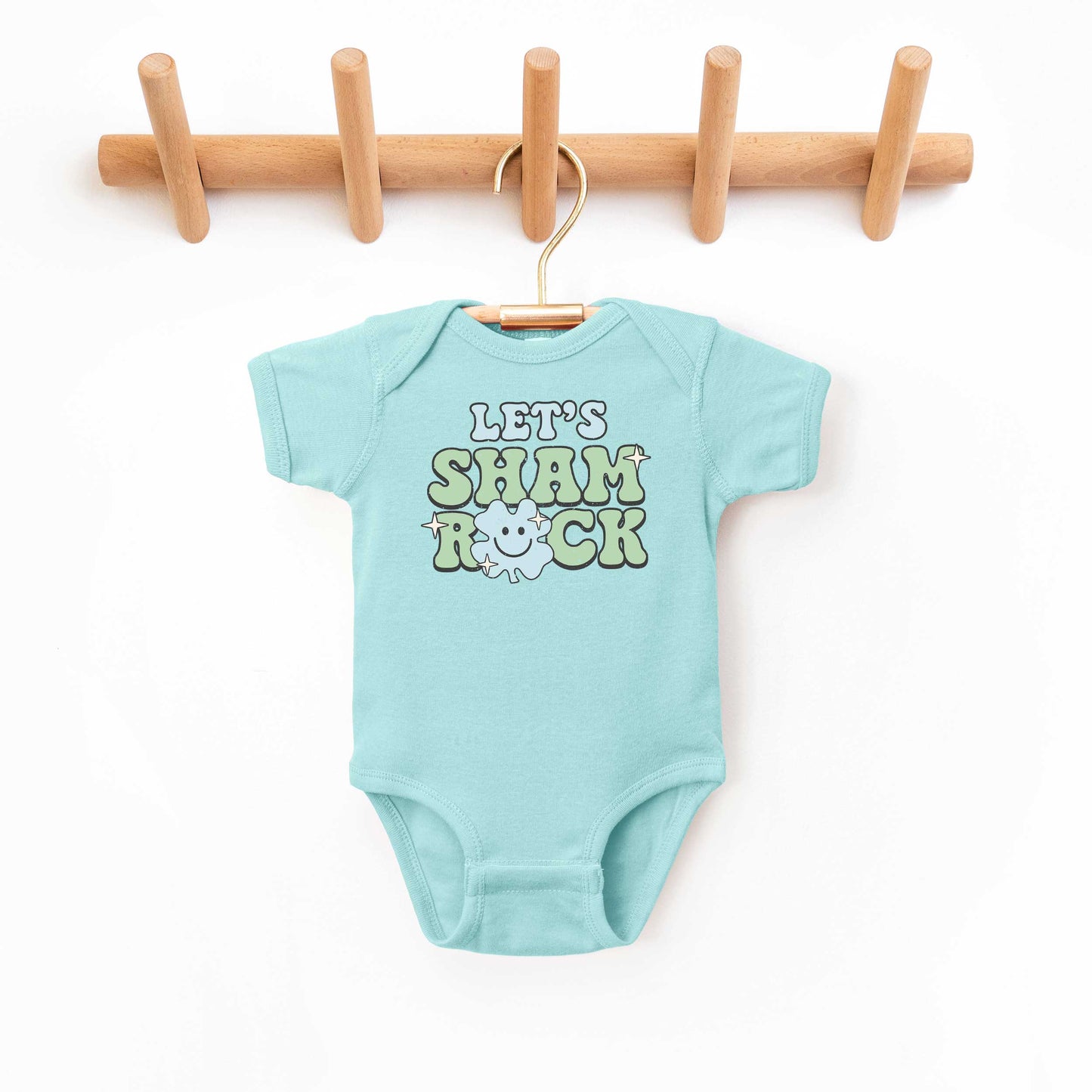 Let's Shamrock | Baby Graphic Short Sleeve Onesie