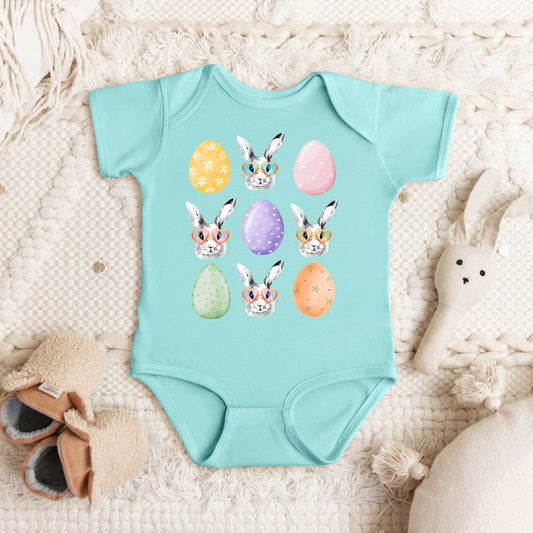 Bunny Egg Easter Chart | Baby Graphic Short Sleeve Onesie
