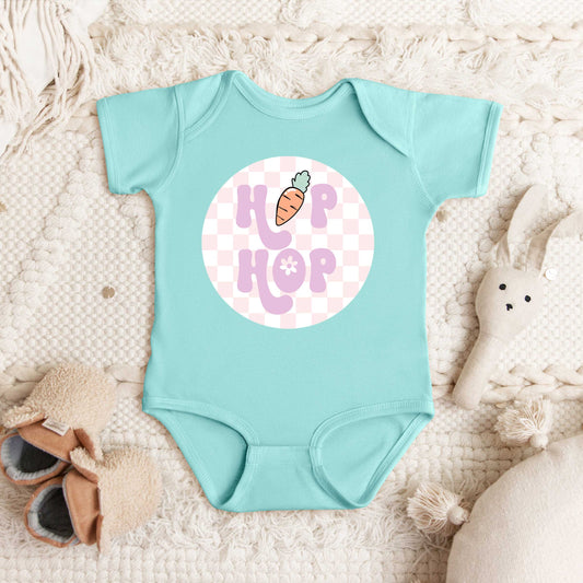 Checkered Hip Hop | Baby Graphic Short Sleeve Onesie