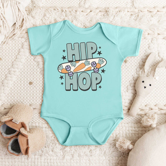 Hip Hop Skateboard | Baby Graphic Short Sleeve Onesie