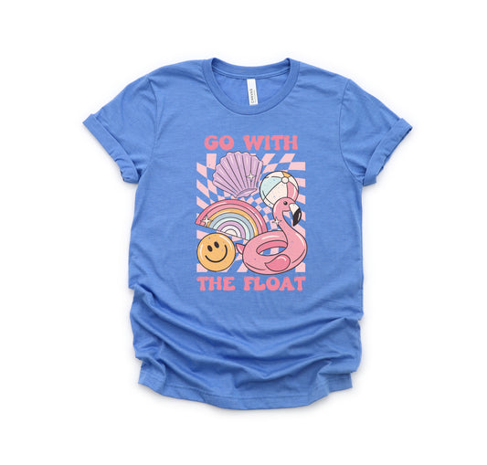 Go With The Float Pink | Toddler Short Sleeve Crew Neck