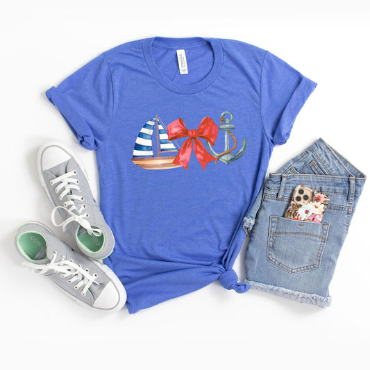 Coquette Ship Anchor | Youth Graphic Short Sleeve Tee