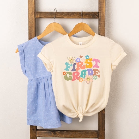 First Grade Flowers | Youth Graphic Short Sleeve Tee