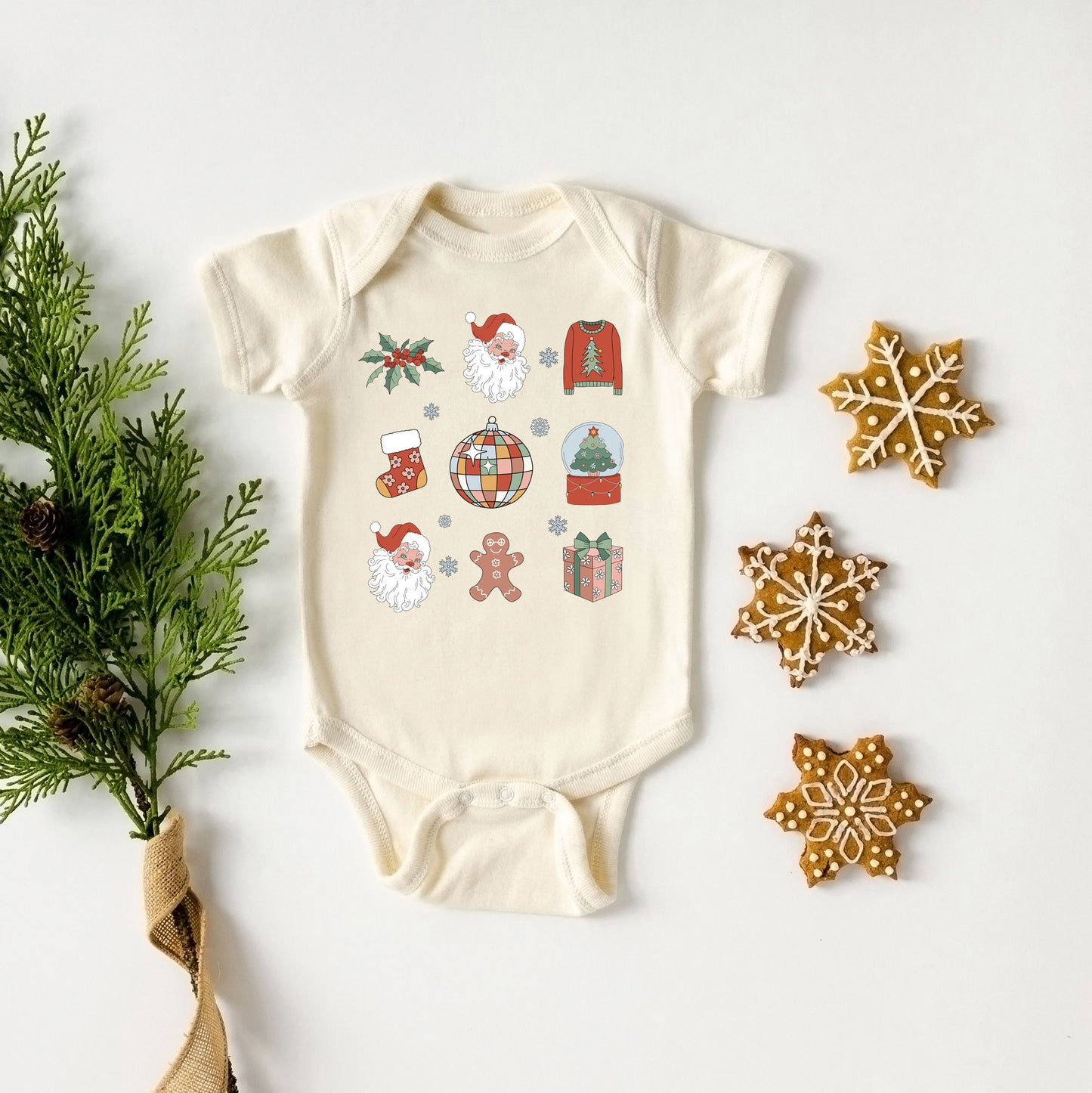 Christmas Collage | Baby Graphic Short Sleeve Onesie