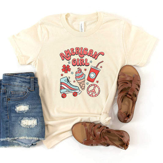 American Girl Hat | Youth Graphic Short Sleeve Tee