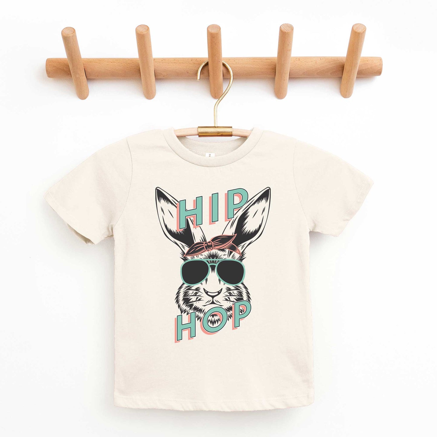 Green Hip Hop Bunny | Youth Short Sleeve Crew Neck