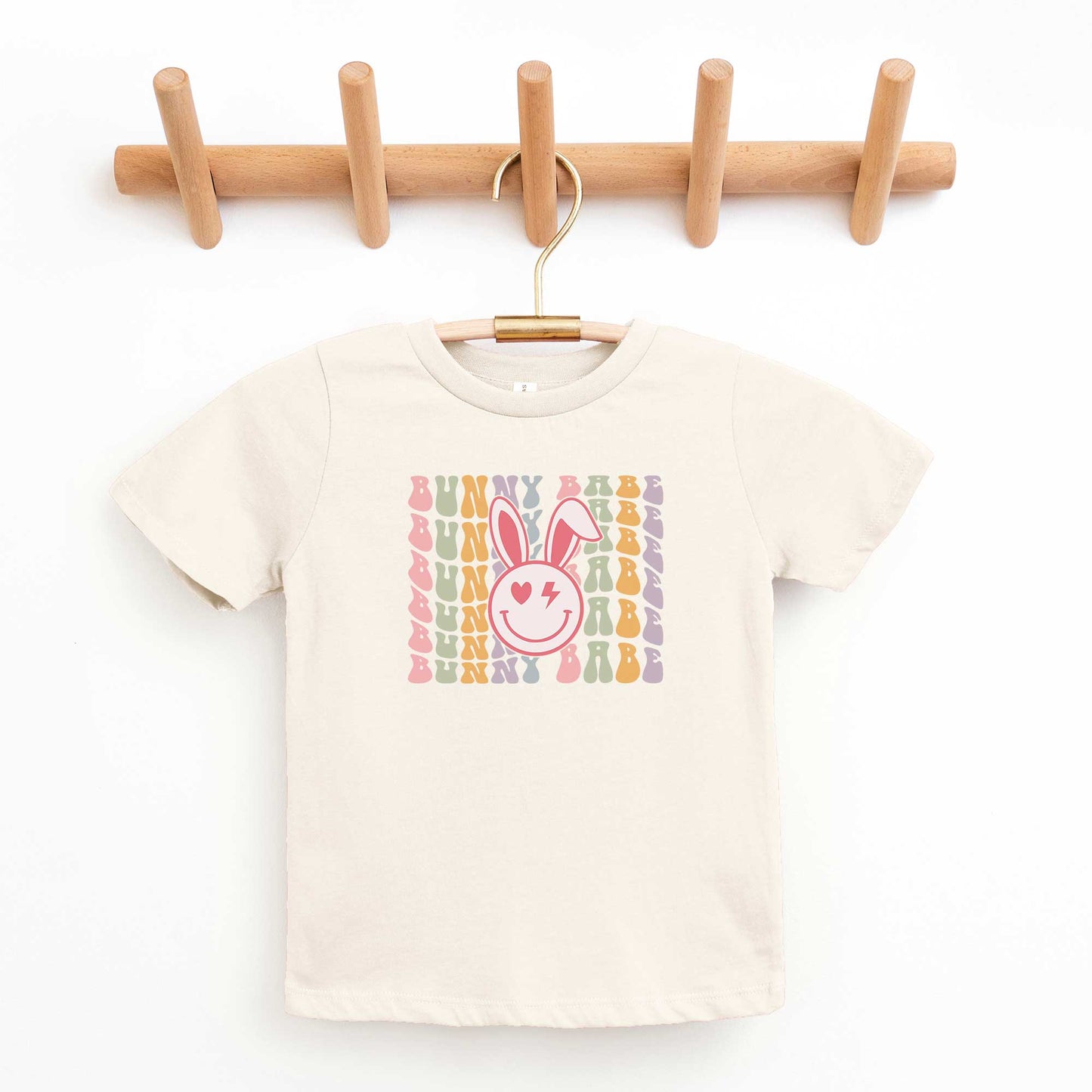 Bunny Babe Smiley Face | Youth Short Sleeve Crew Neck