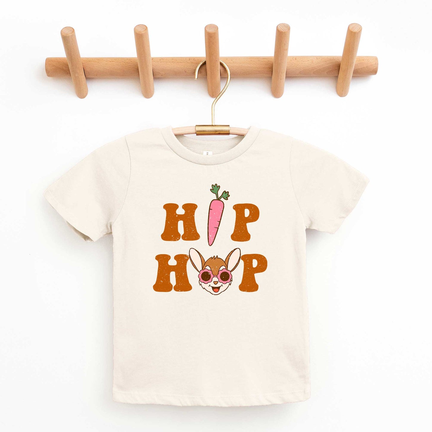 Hip Hop Bunny With Sunglasses | Youth Short Sleeve Crew Neck