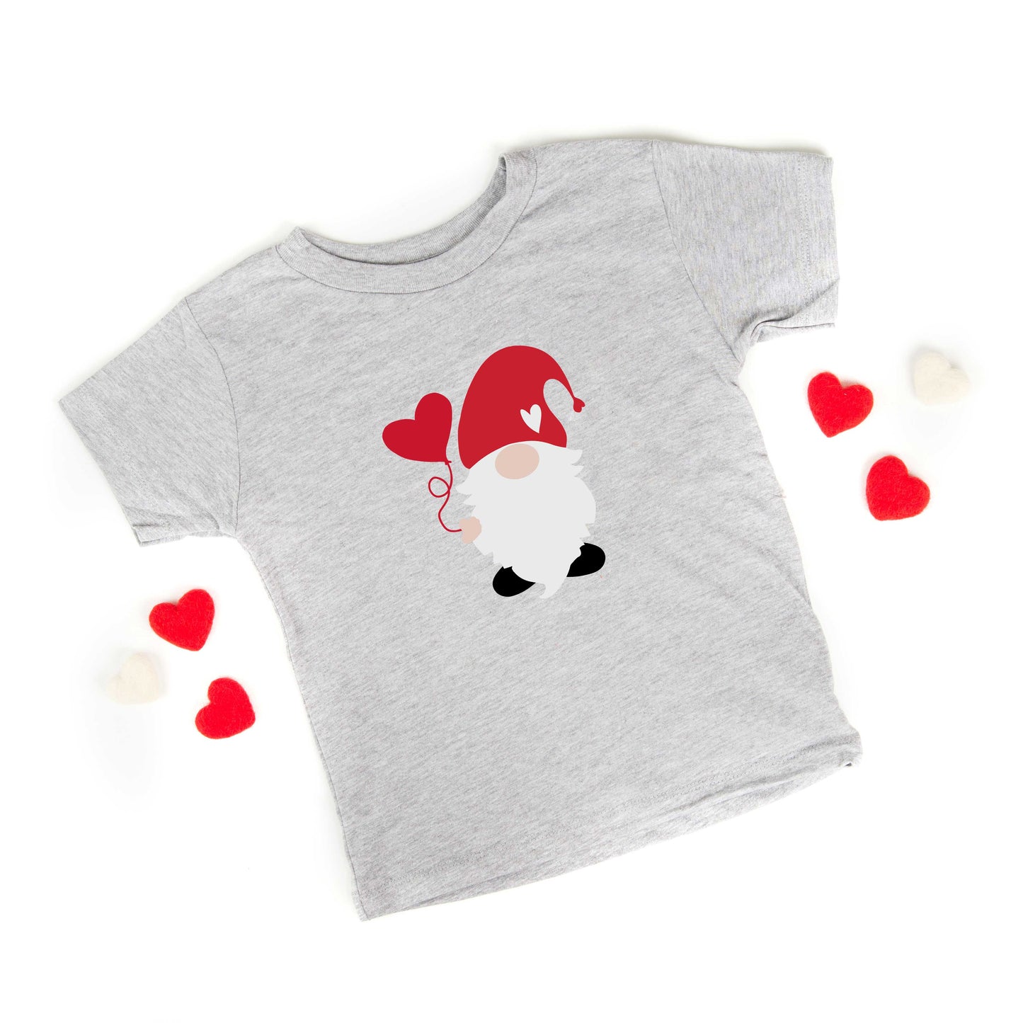 Ballon Heart Gnome | Toddler Graphic Short Sleeve Tee