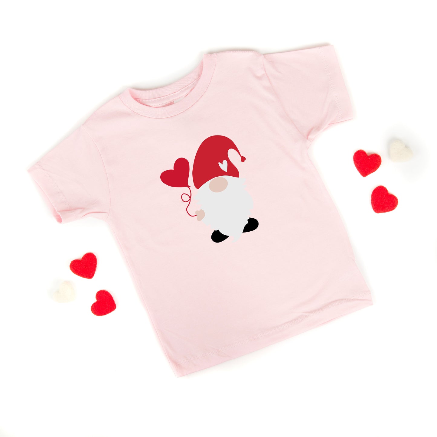 Ballon Heart Gnome | Toddler Graphic Short Sleeve Tee