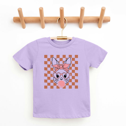Checkered Bunny | Youth Short Sleeve Crew Neck