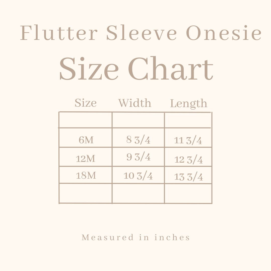 Hippy Flower Valentine | Baby Graphic Flutter Sleeve Onesie