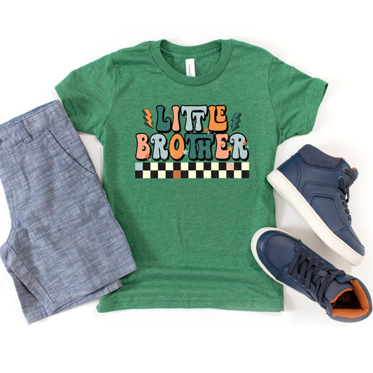 Little Brother Checkered | Youth Graphic Short Sleeve Tee