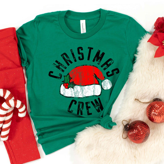 Christmas Crew Hat | Youth Graphic Short Sleeve Tee