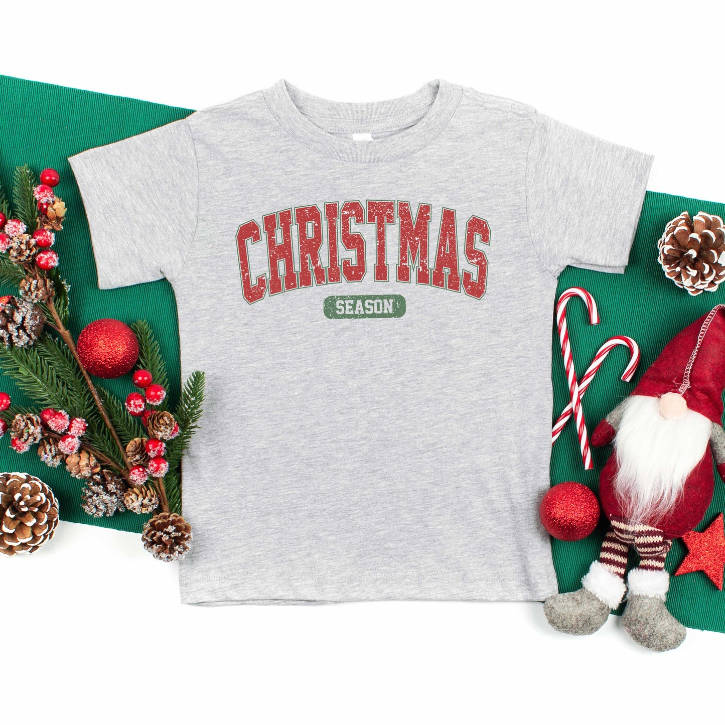 Varsity Christmas Season | Toddler Graphic Short Sleeve Tee