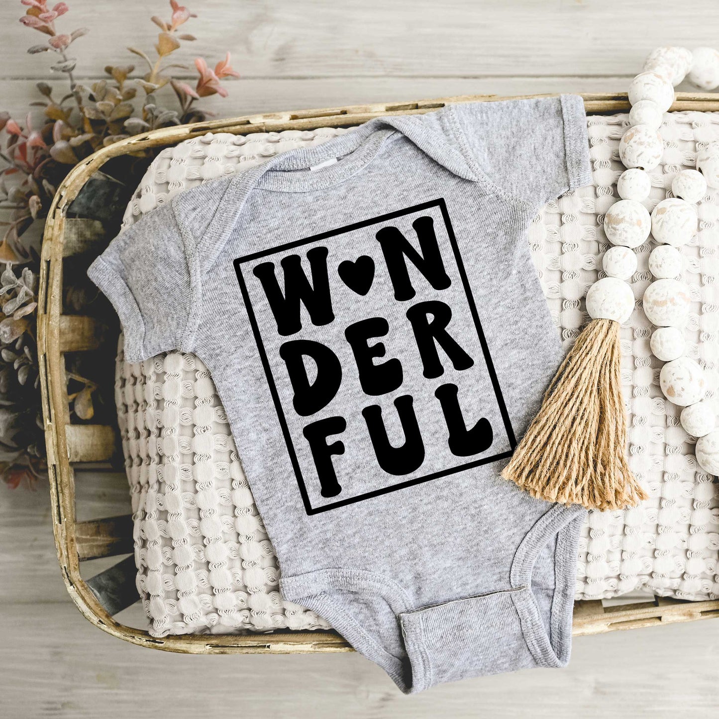 Wonderful Block | Baby Graphic Short Sleeve Onesie