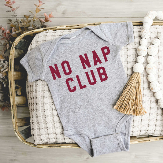 No Nap Club | Baby Graphic Short Sleeve Onesie