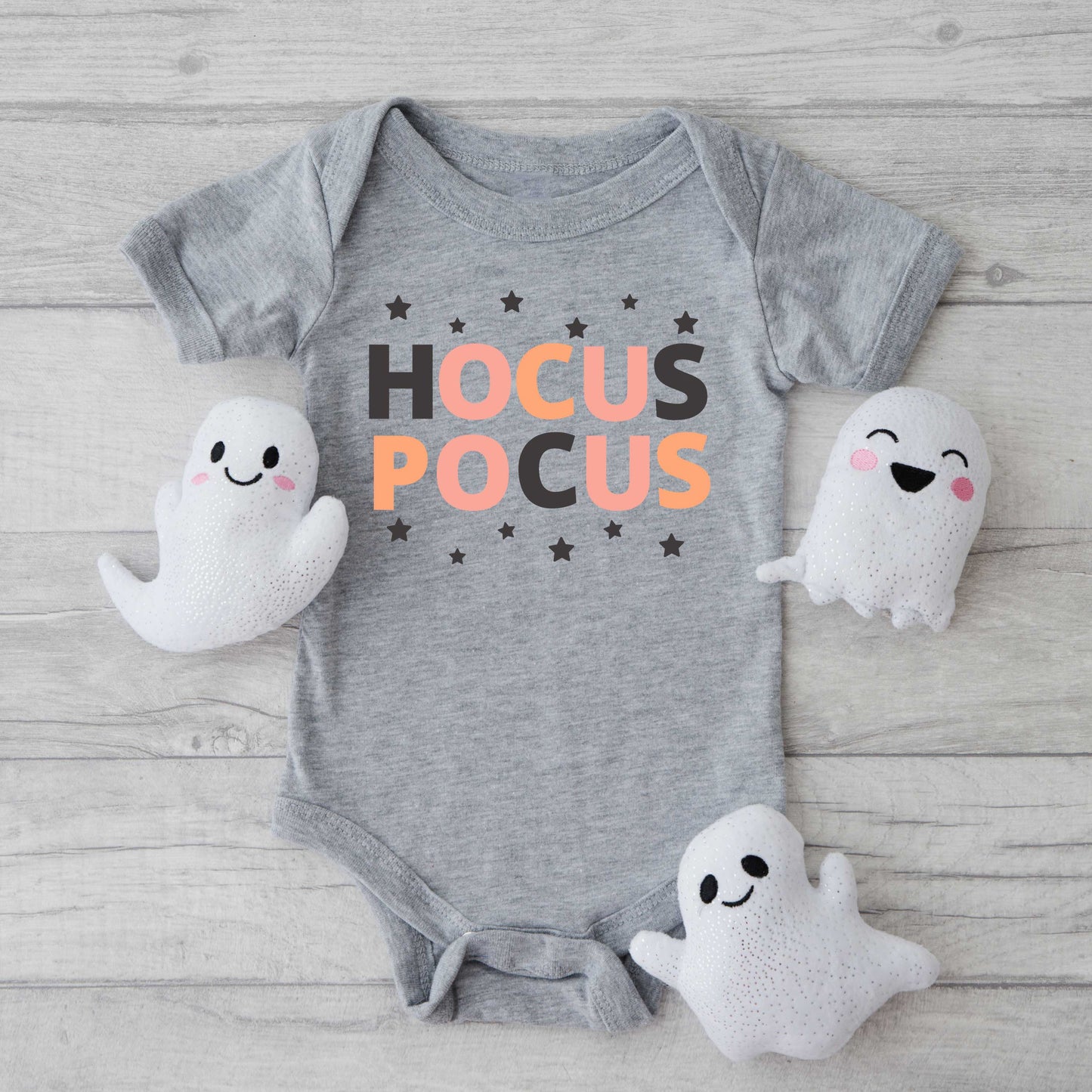 Hocus Pocus Colorful Stars | Baby Graphic Short Sleeve Onesie