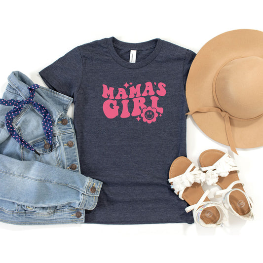 Mama's Girl Flower | Youth Short Sleeve Crew Neck