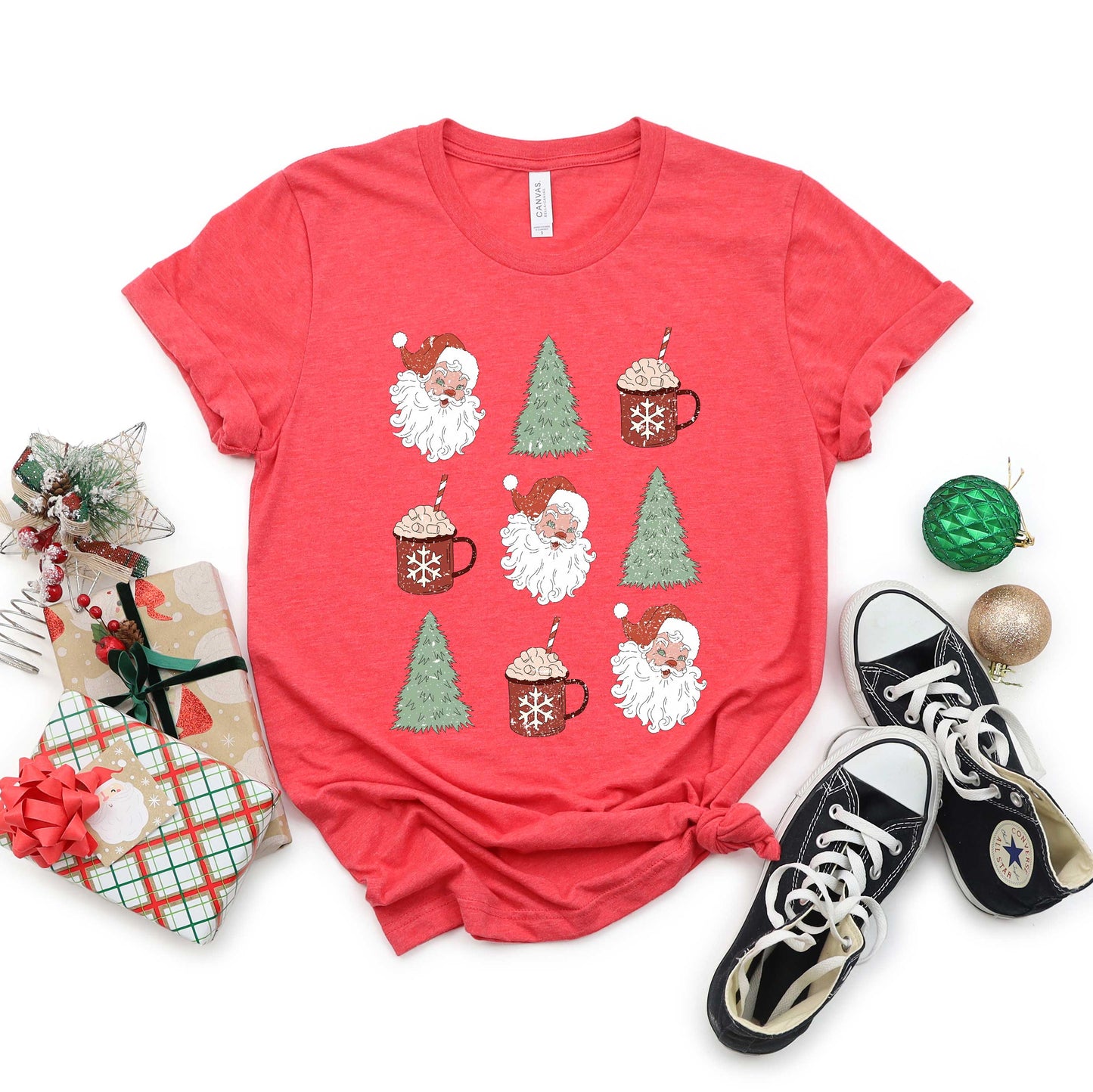 Tree And Mug Collage | Youth Graphic Short Sleeve Tee