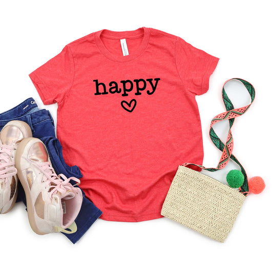 Happy Heart | Youth Short Sleeve Crew Neck