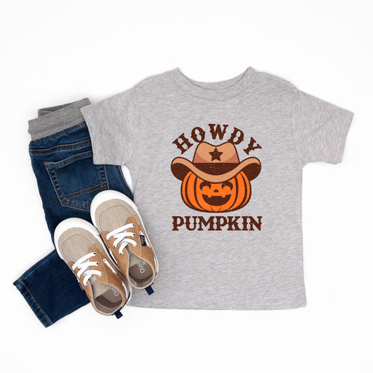Howdy Pumpkin Hat | Toddler Graphic Short Sleeve Tee