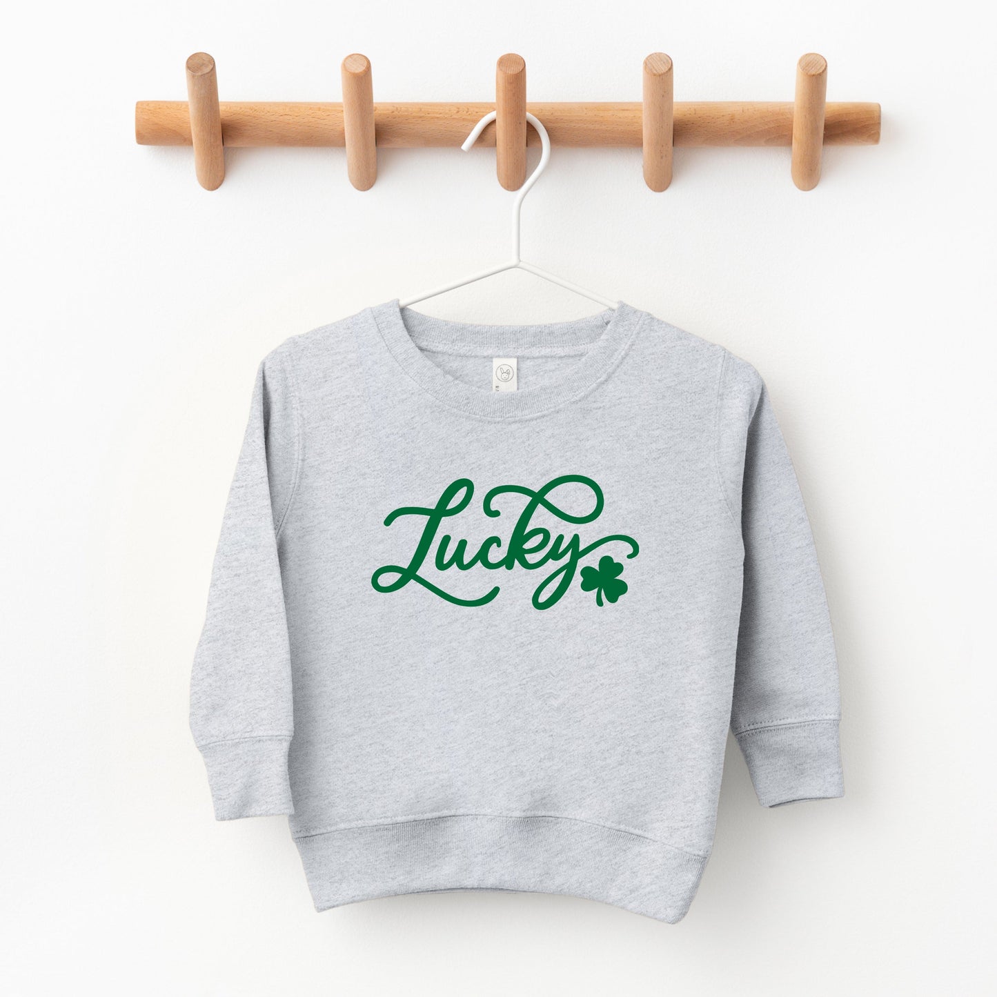Cursive Lucky Clover | Youth Ultra-Soft Graphic Sweatshirt