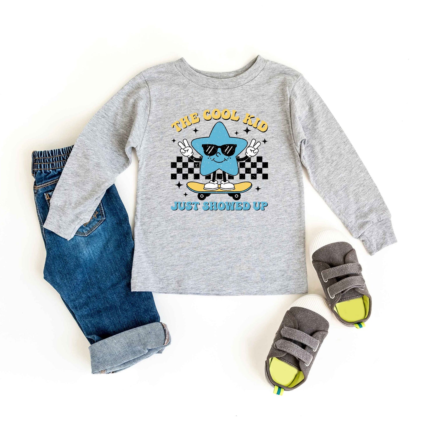 Cool Kid Star | Youth Graphic Long Sleeve Tee