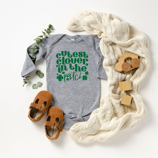 Cutest Clover In The Patch | Baby Graphic Long Sleeve Onesie