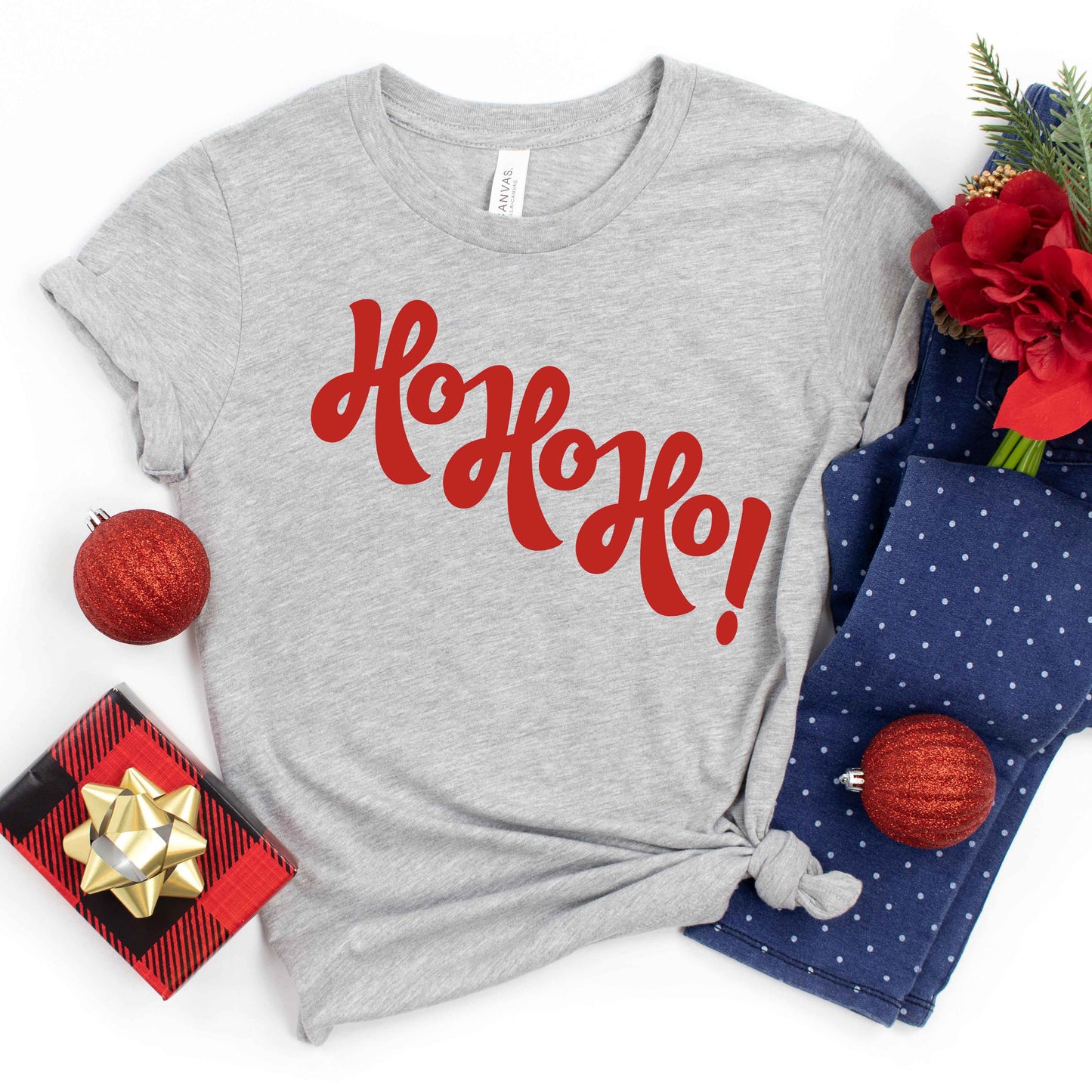 Diagonal Ho Ho Ho | Youth Graphic Short Sleeve Tee