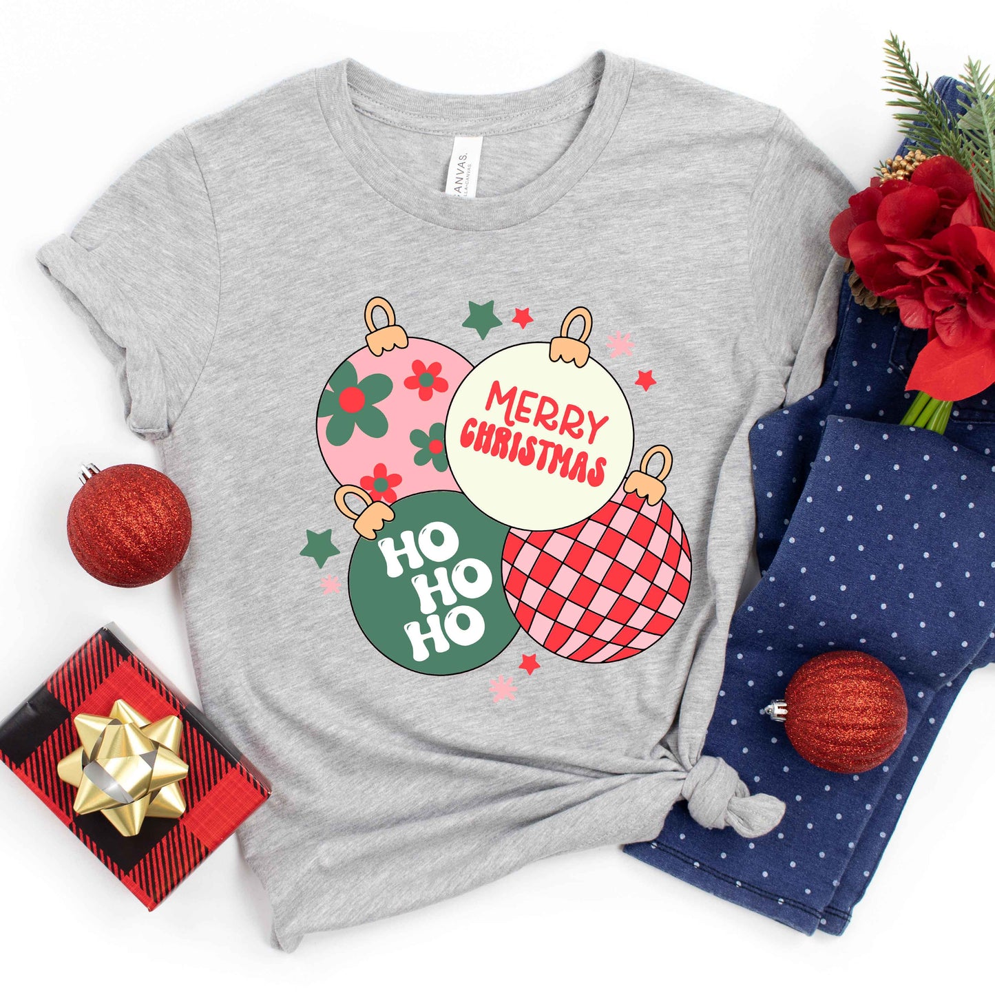Christmas Ornaments | Youth Graphic Short Sleeve Tee