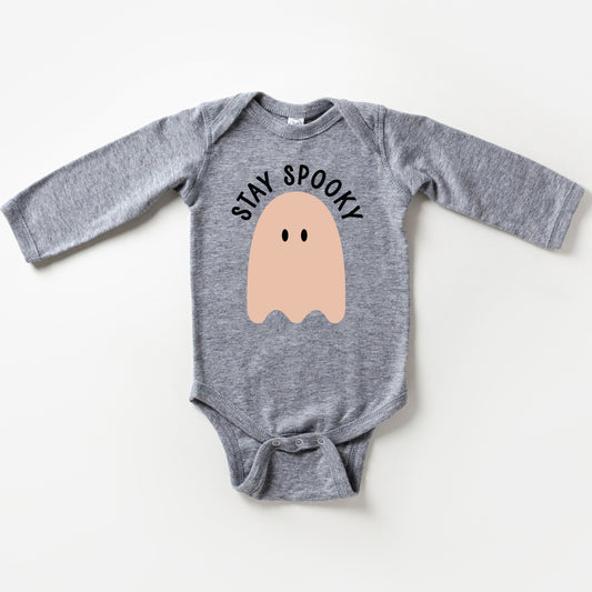 Stay Spooky Ghost | Baby Graphic Long Sleeve Onesie