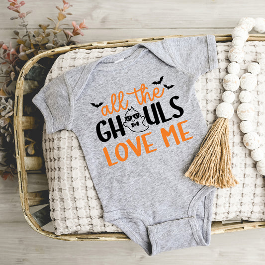 All The Ghouls Love Me Bats | Baby Graphic Short Sleeve Onesie