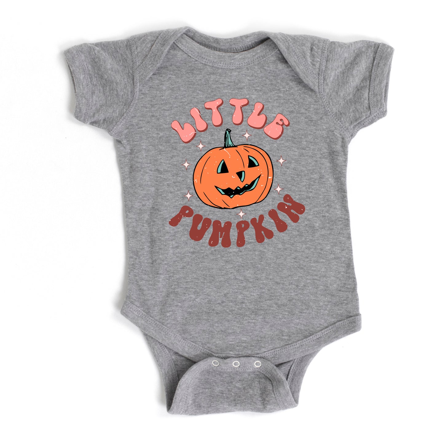 Little Pumpkin Retro | Baby Graphic Short Sleeve Onesie
