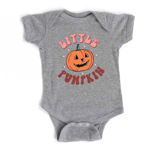 Little Pumpkin Retro | Baby Graphic Short Sleeve Onesie