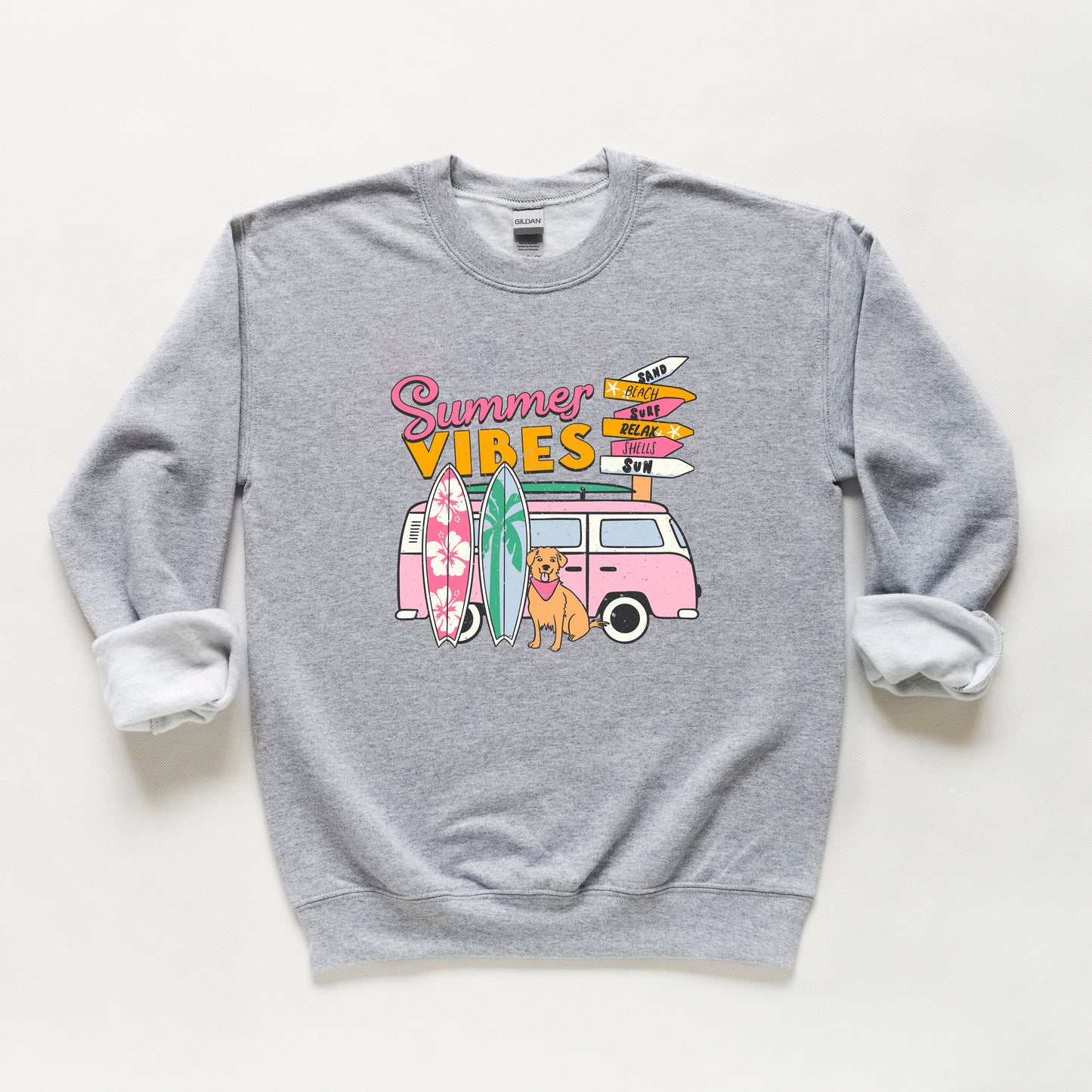 Summer Vibes Dog | Youth Sweatshirt