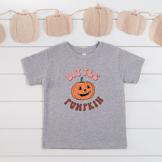 Little Pumpkin Retro | Toddler Graphic Short Sleeve Tee