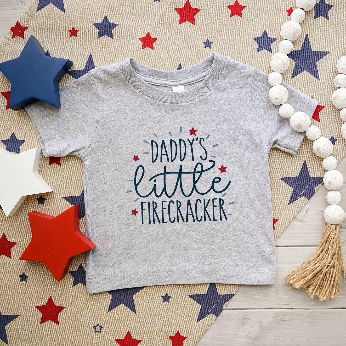 Daddy's Little Firecracker | Toddler Graphic Short Sleeve Tee