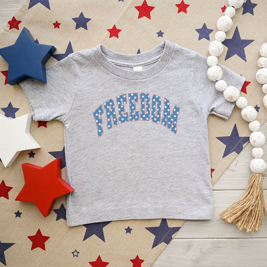 Retro Freedom Stars | Toddler Short Sleeve Crew Neck