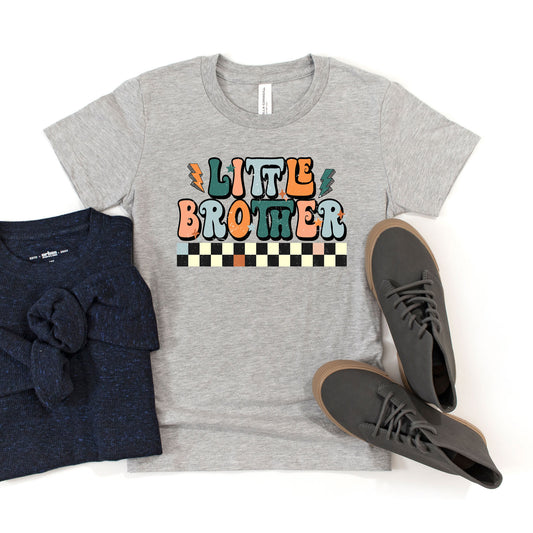 Little Brother Checkered | Youth Graphic Short Sleeve Tee