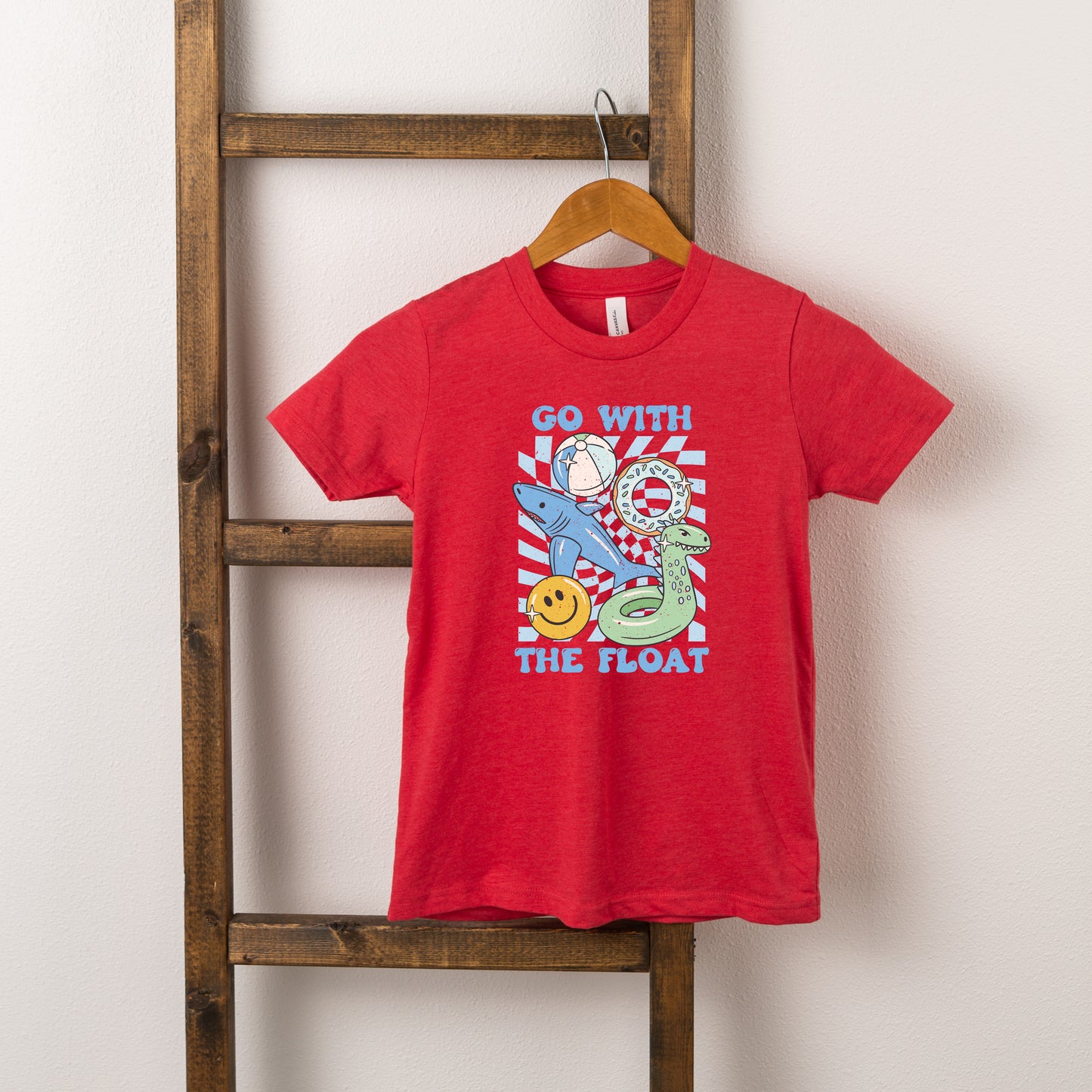 Go With The Float Blue | Toddler Short Sleeve Crew Neck